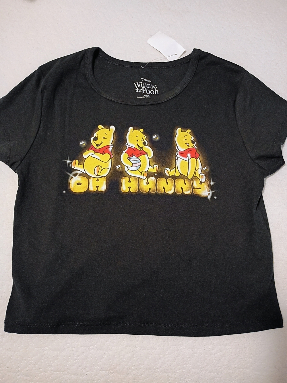 Disney Winnie the Pooh Black Tee
